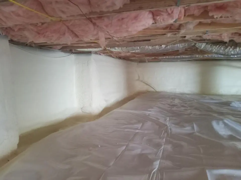 Crawl space encapsulation with closed-cell spray foam for Roof Maintenance in Kennedy